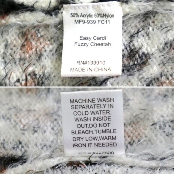 Show Me Your Mumu Size S Easy Cardi Fuzzy Cardigan Cheetah Print - Picture 10 of 10